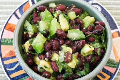Tomatillo and Black Bean Salsa with Avocado, Lime, and Cilantro Tomatillo and Black Bean Salsa