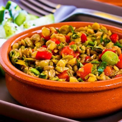 I loved this salad with the interesting flavor blend of lentils, green olives, and Greek Oregano. Lentil Salad