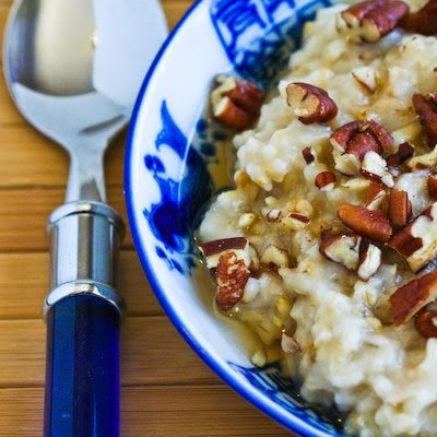 If you're avoiding steel cut oats due to the long cooking time, try this version cooked in the crockpot. Steel-Cut Oats with Agave and Pecans