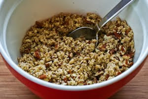 Low-Sugar Flourless Apple Crisp made with Olive Oil (Vegan, Gluten-Free) found on KalynsKitchen.com Low-Sugar Flourless Apple Crisp made with Olive Oil (Vegan, Gluten-Free) found on KalynsKitchen.com