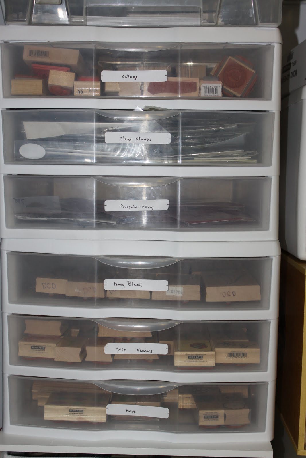 Debbie Does Crafts Stamp Storage