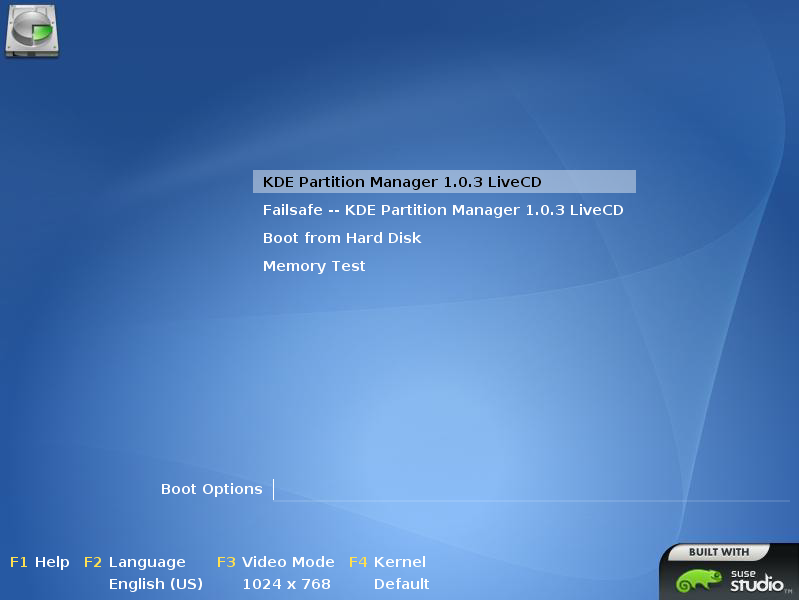 KDE Partition Manager 1.0.3 Live CD LinuxTechCrunch Linux Software
