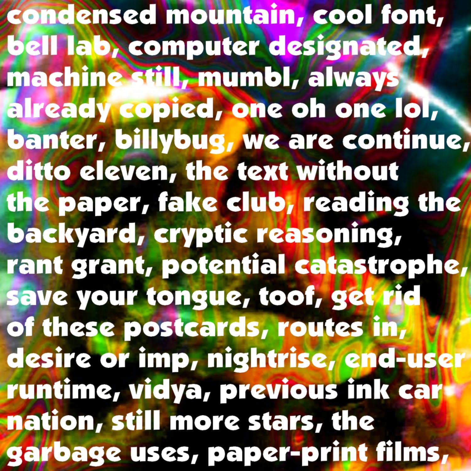 mountain font
