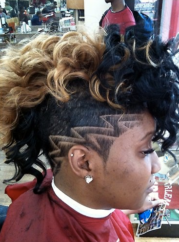 chris brown haircut designs