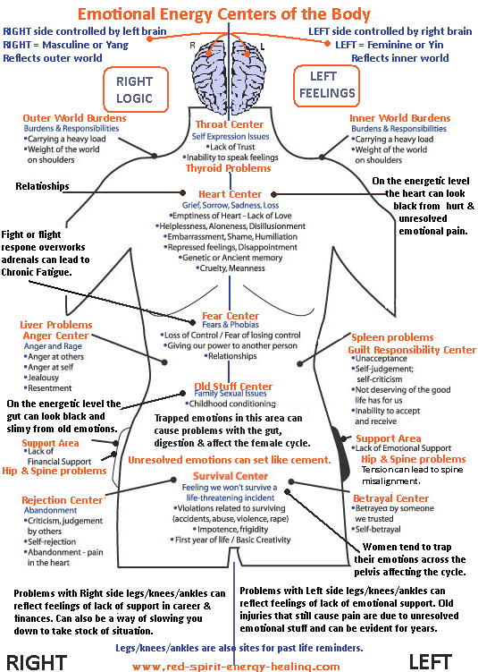 a little faith a lot of heart june 2010 body emotions chart