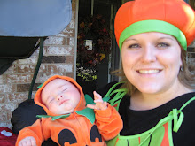 Sarah (my niece) and I (pumpkins)