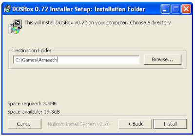 Dosbox installer