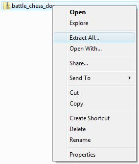 Extracting the game file