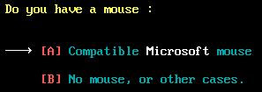 Games mouse select