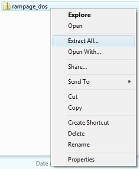Extracting the Rampage game file