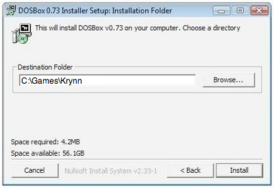 Dosbox install
