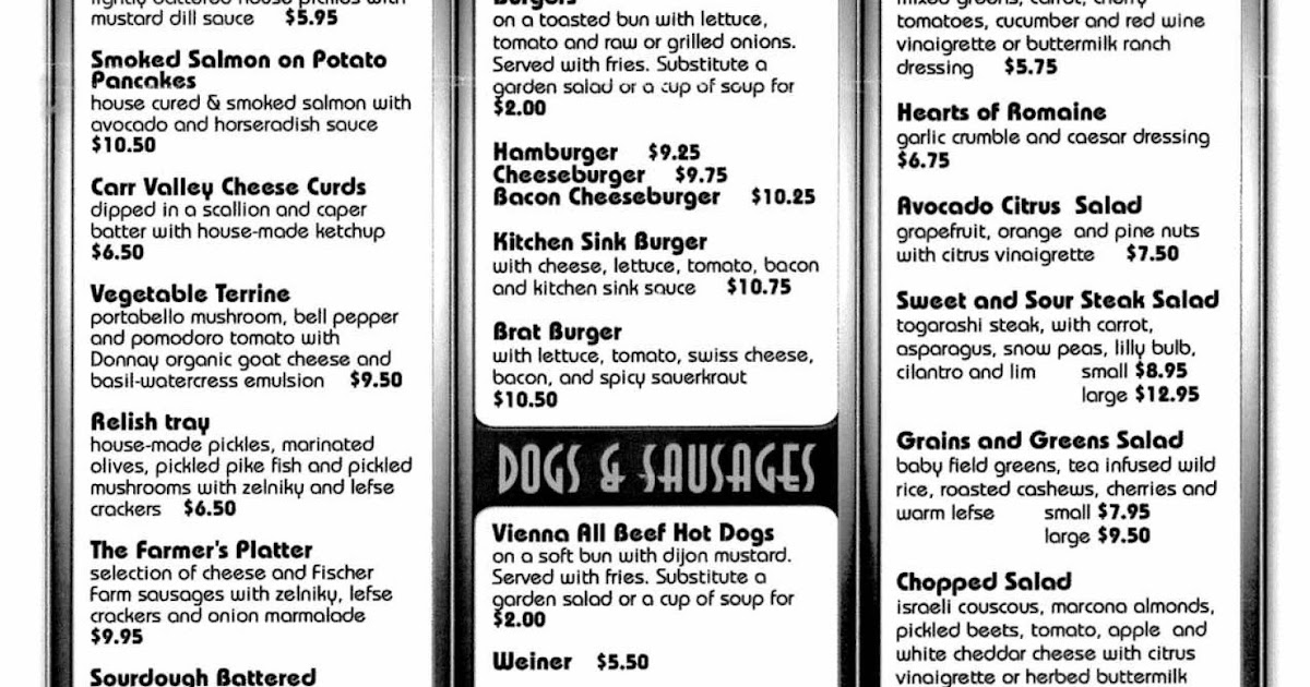 Reetsyburger's Refuge BRATSYBURGER New Menu at the Town Talk