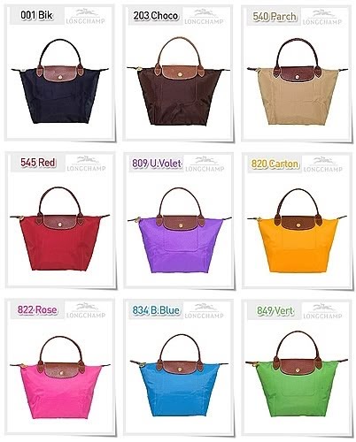 longchamp tamanhos