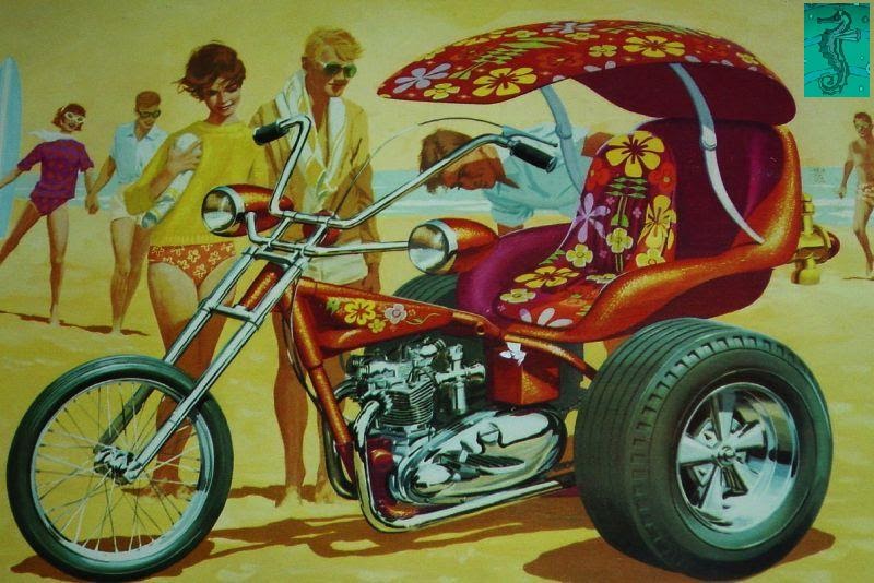 Nostalgia on Wheels 1968 Revell "Triumphant Trike" Model Kit Box Photo