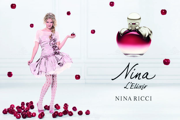  is the testimonial of Nina Ricci's new perfume advert.