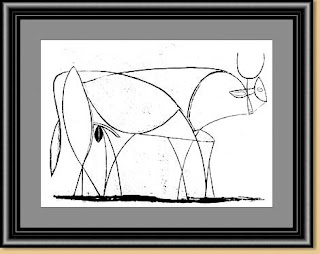 Picasso's bull lithograph 9