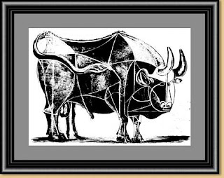 Picasso's bull lithograph 4
