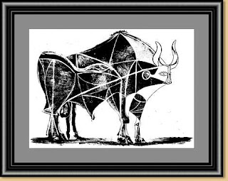 Picasso's bull lithograph 5