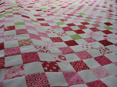 Postage Stamp Quilt Top Finished!