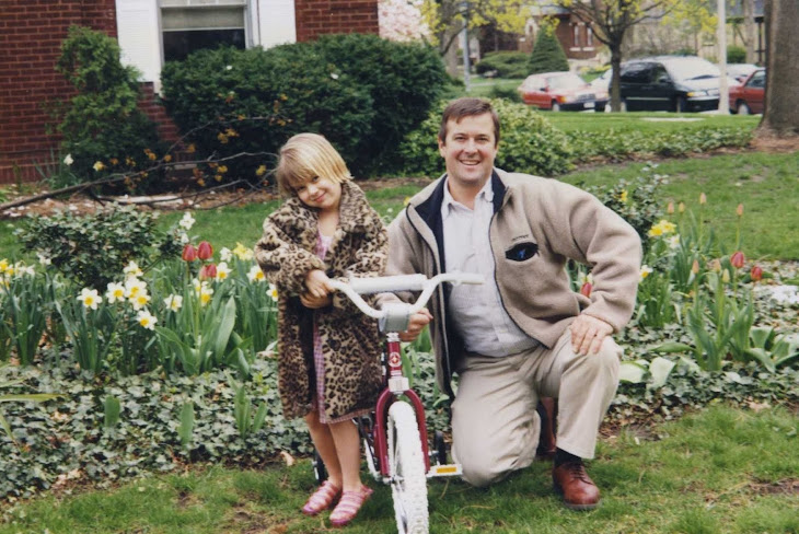 Maddy and Daddy with the New Bike