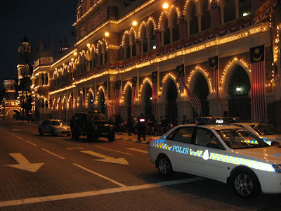 Sultan Abdul Samad Building in Dataran Merdeka Kuala Lumpur night scene Sultan Abdul Samad Building in Dataran Merdeka Kuala Lumpur night scene