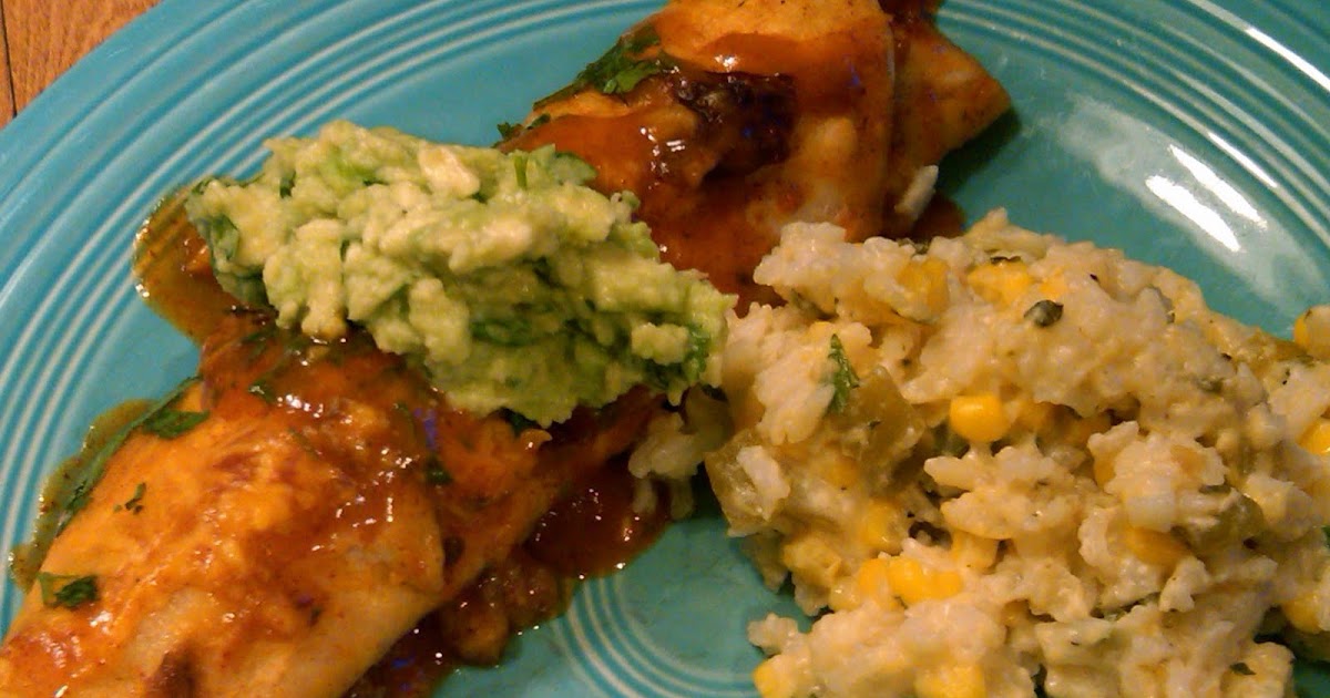 Bless Us O Lord... TexMex Beef Enchiladas and Sour Cream Rice