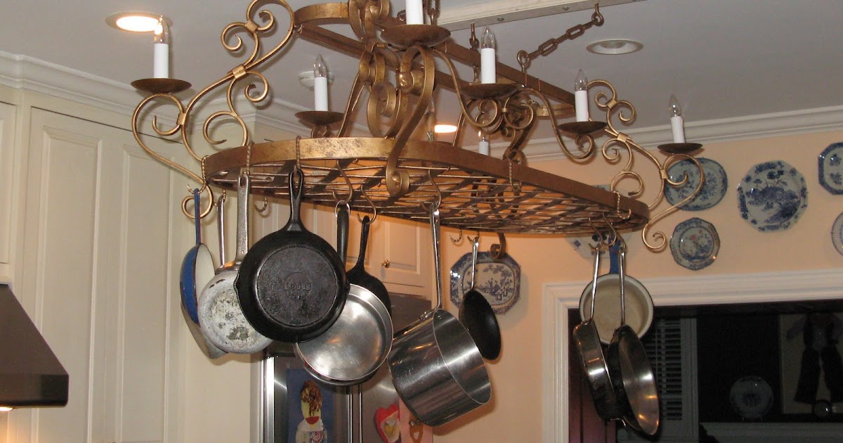 Blacksmith Blogger Custom Pot Rack Chandelier
