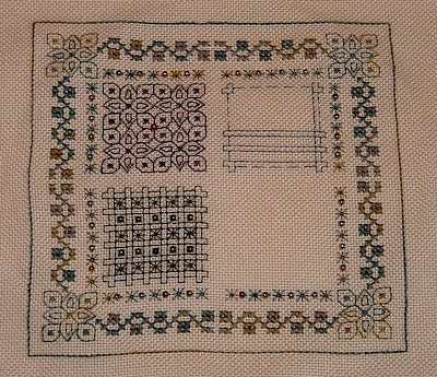 Knotted Garden Biscornu Knotted Garden