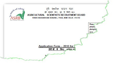 ASRB ICAR Scientist Recruitment Application Form