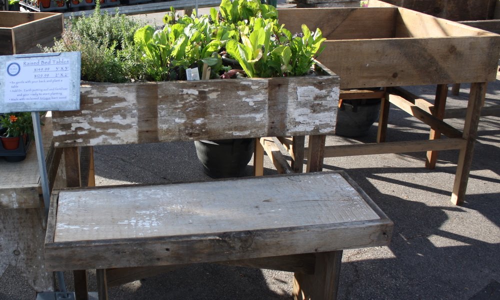 The PURE Gardener, Inc. JUST IN! Barn Wood Raised Beds and Table Gardens!