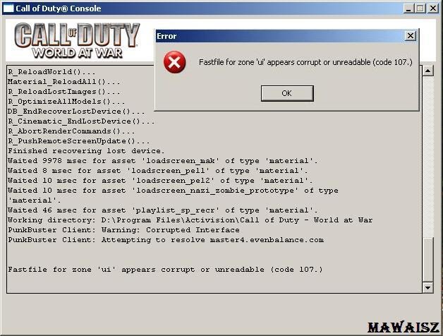 Call Of Duty Error Could Not Find Zone Codepregfx Ff