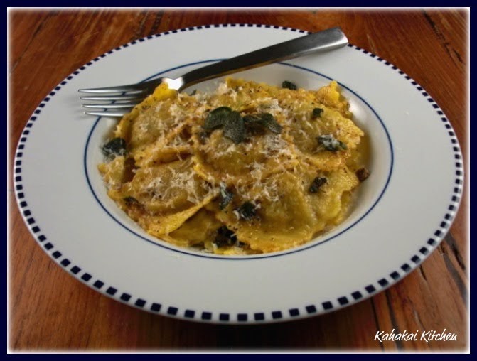 Kahakai Kitchen Giada's Brown Butter Sauce with Mushroom Ravioli