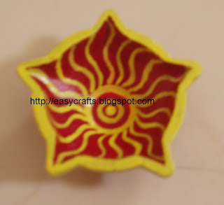 Easy Crafts - Explore your creativity: Painted diyas/mud lamp