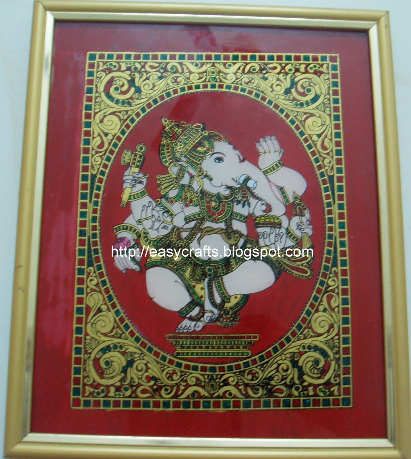 Easy Crafts Explore your creativity Tanjore glass painting