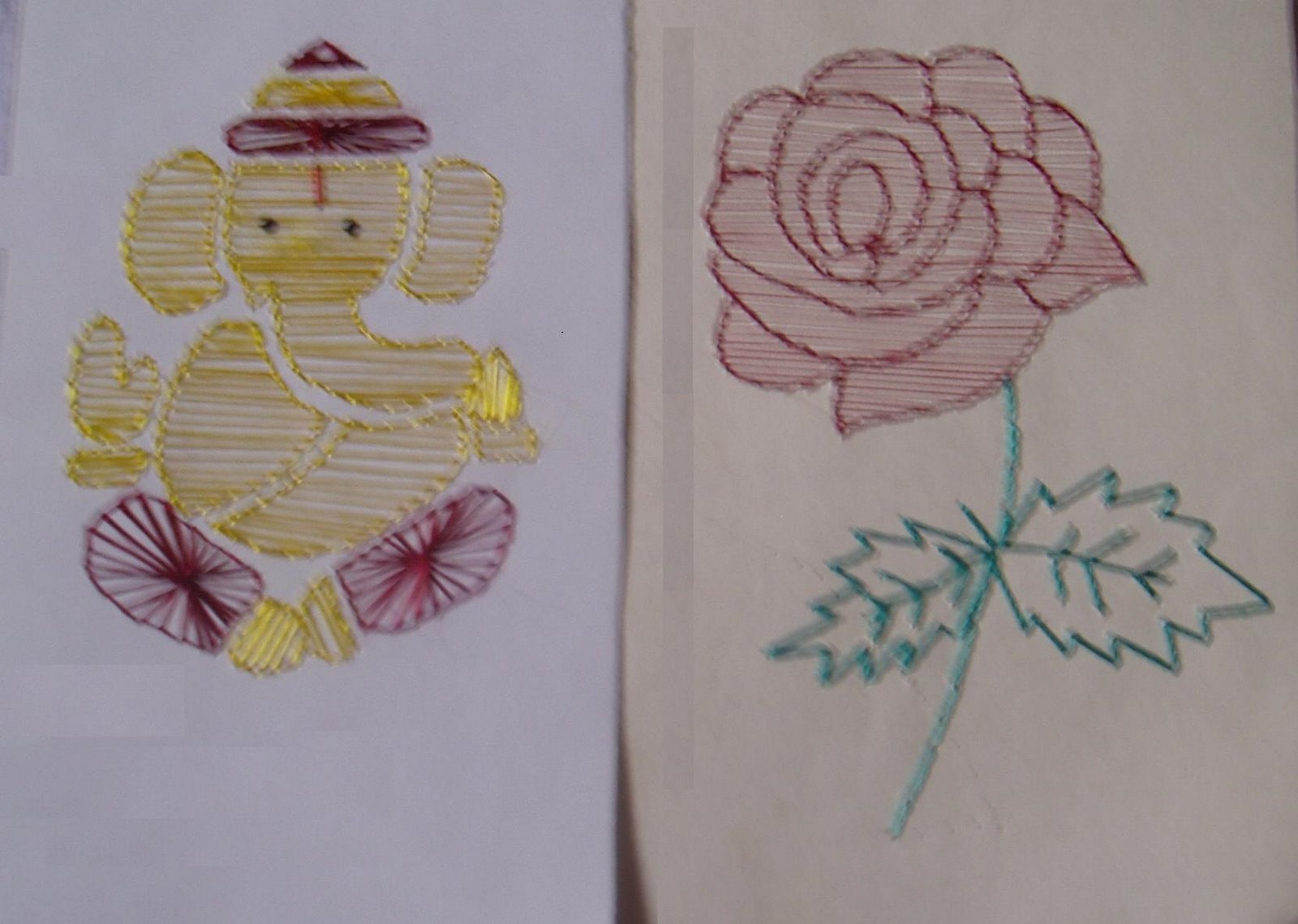 Easy crafts  explore your creativity more card embroidery patterns