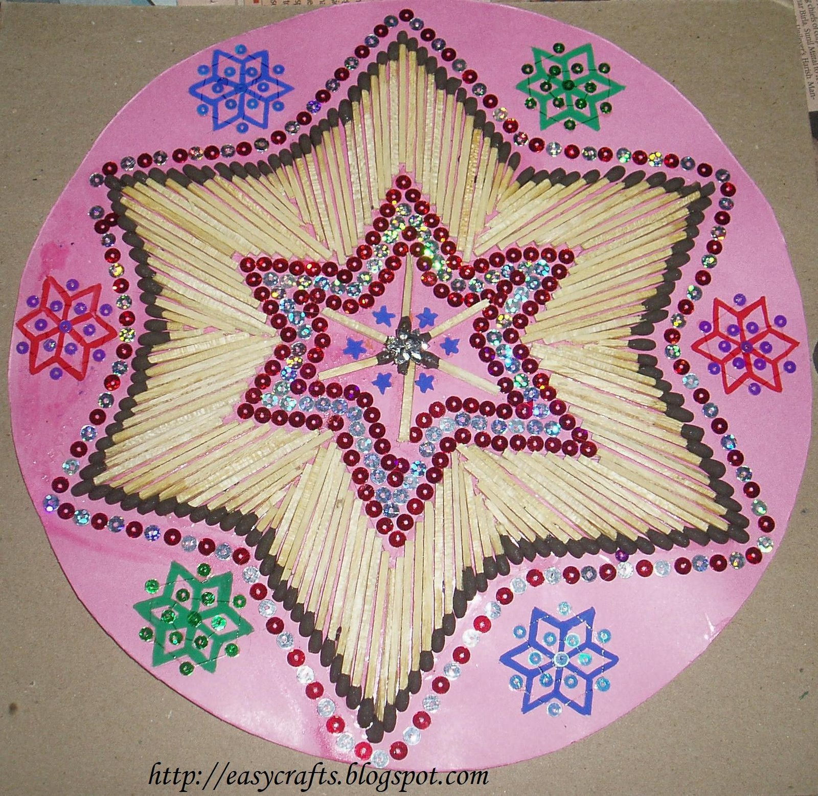 Easy Crafts Explore your creativity Decorative Piece with Matchsticks