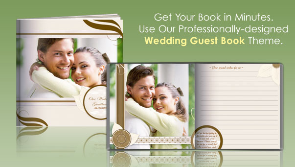 I found the cute book in the picture above which is a Wedding Guest Book