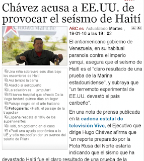 une du site espagnol abc.es, le 19 janvier 2010