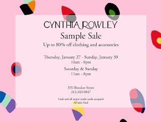 1/27-1/30 Cynthia Rowley Sample Sale - 小毛儿 - 小毛儿的博客