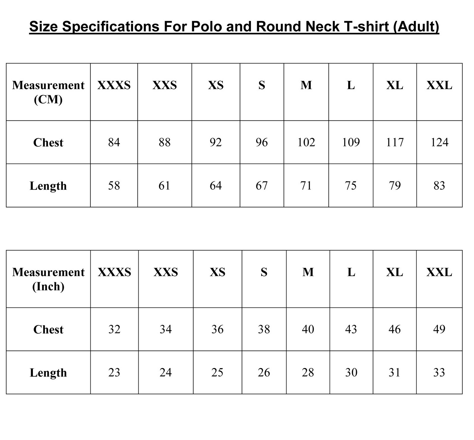 Silver Size Chart For Jeans