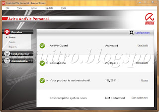 Avira AntiVir Personal 10.0.0.703