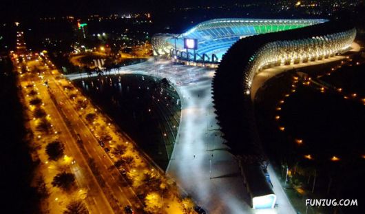 Primeiro estádio com energia solar Primeiro estádio com energia solar