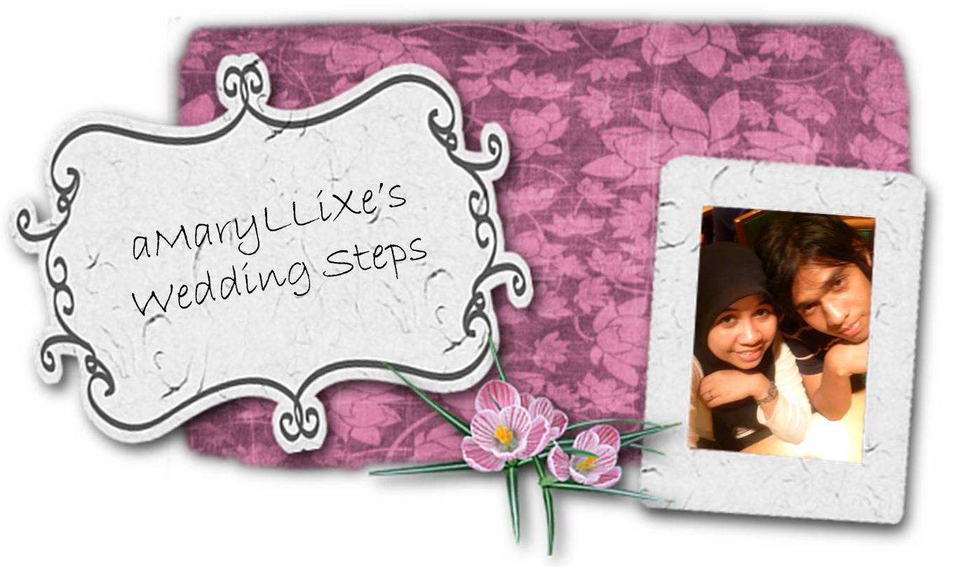 aMaryLLiXe's Wedding Steps