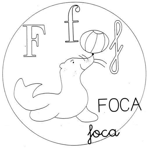 ABECEDARIO PARA COLOREAR-LETRA F : ACTIVIDADES PARA NIÑOS