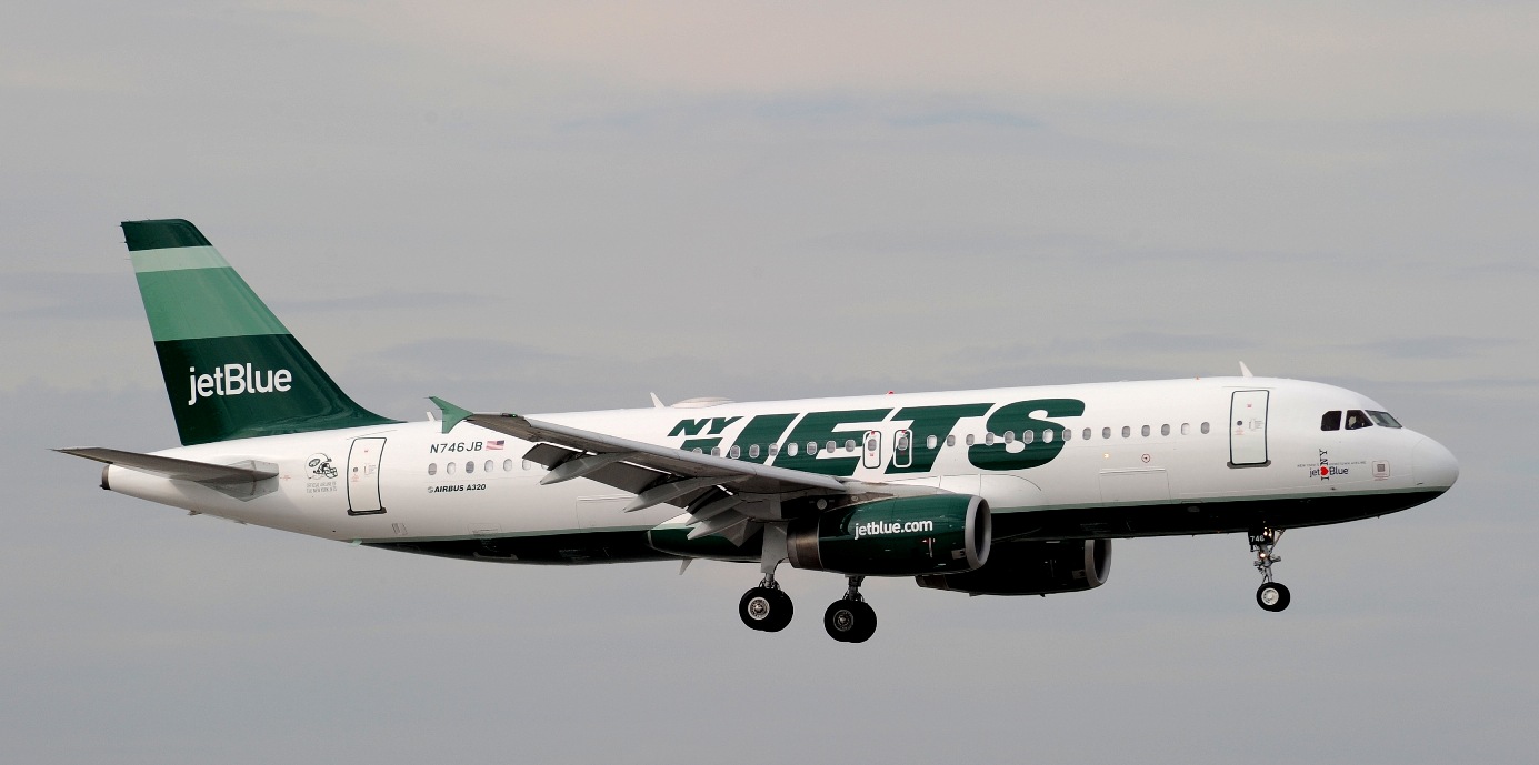 Aero Pacific Flightlines jetBlue special "NY Jets" livery.