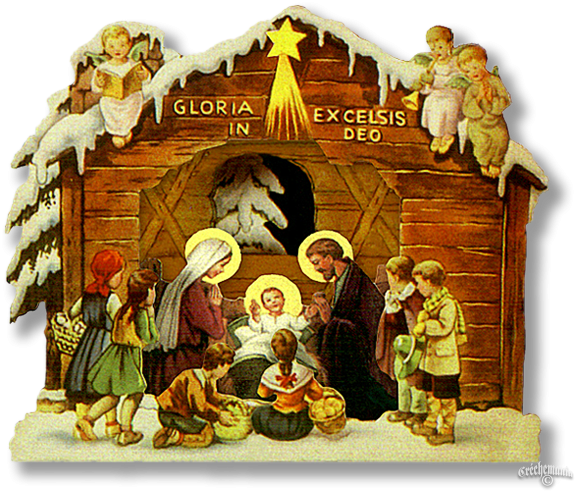 free decoupage nativity pattern