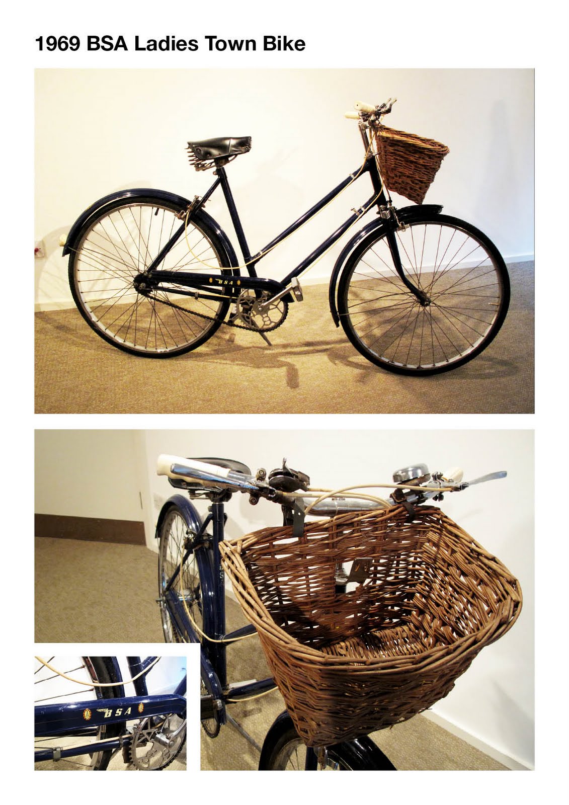 ladies town bike with basket