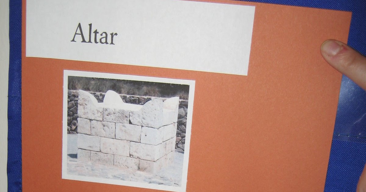 Teaching Kids the Bible Altar Vocabulary Card