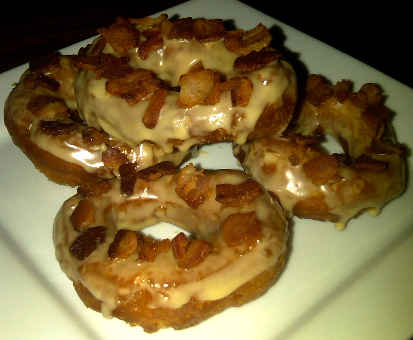 Haute + Heirloom Maple GlazedBacon Donuts