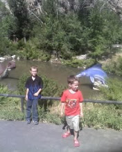 jaden and spencer at the dinosaur park in utah!!!